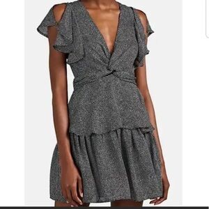 A.L.C. Viera Polka Dot Silk Mini Dress size 0 .